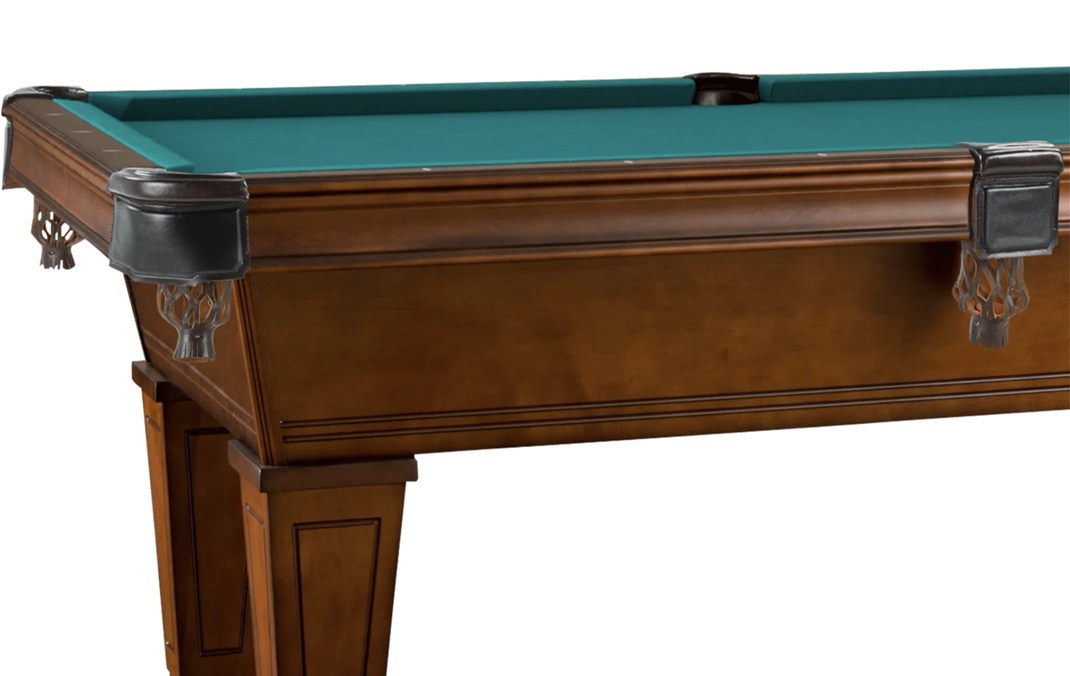American Heritage Avon pool table with premium accessories and a new felt by SOLO® Pool Tables.