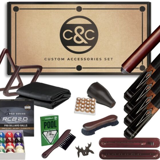 Cue & Case "O" Platinum play pack for sale by SOLO® Pool Tables.