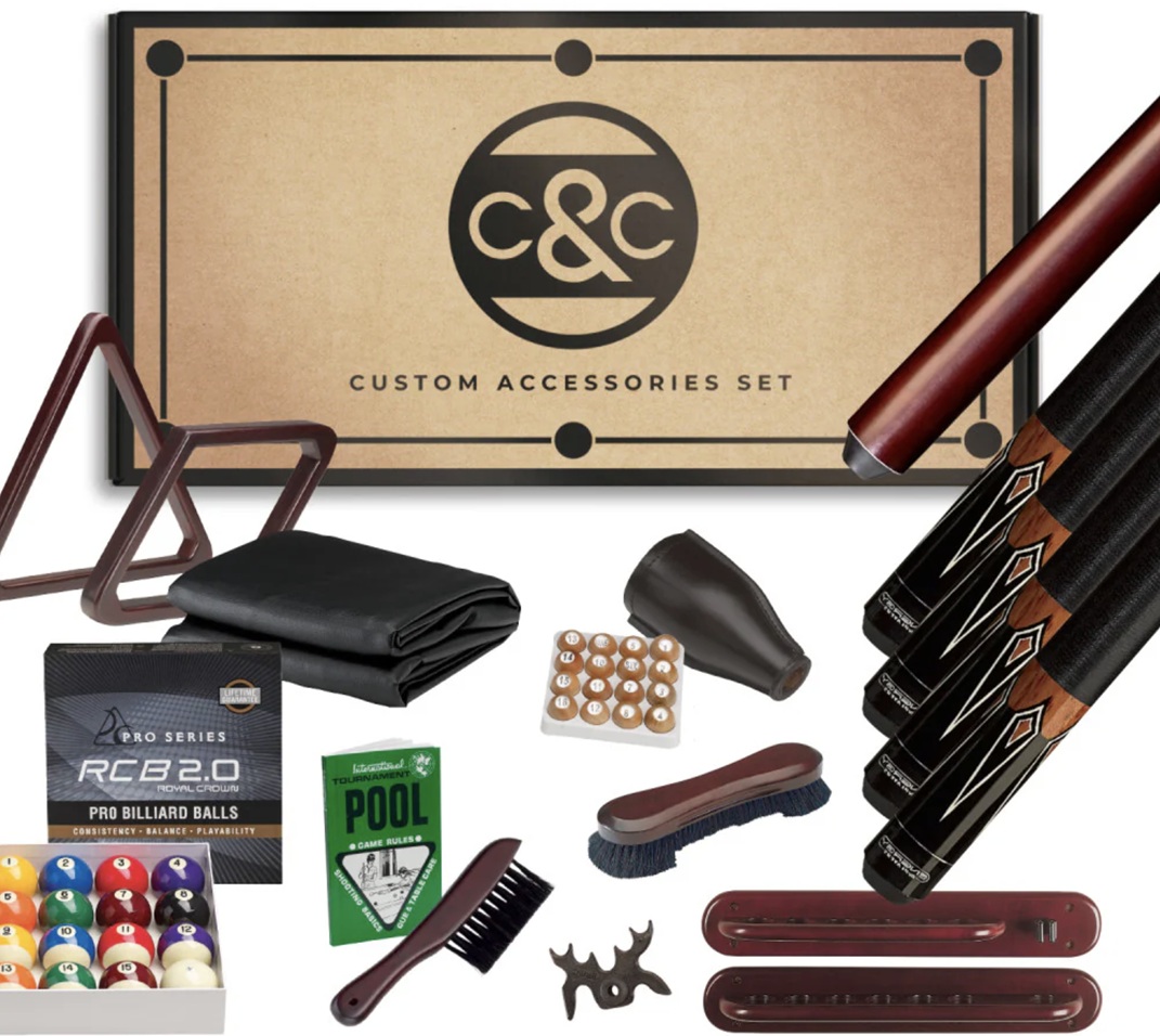Cue & Case "O" Platinum play pack for sale by SOLO® Pool Tables.
