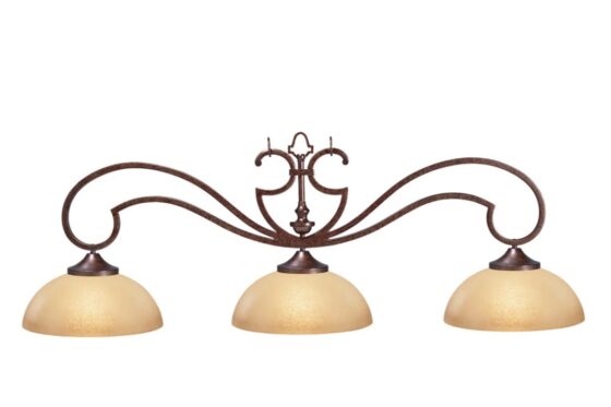 HJ Scott 52" Wrought Iron 3-Shade