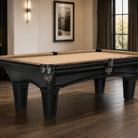 Brunswick 7'/8' Glenwood (Tapered Legs) - Matte Black with Coffee